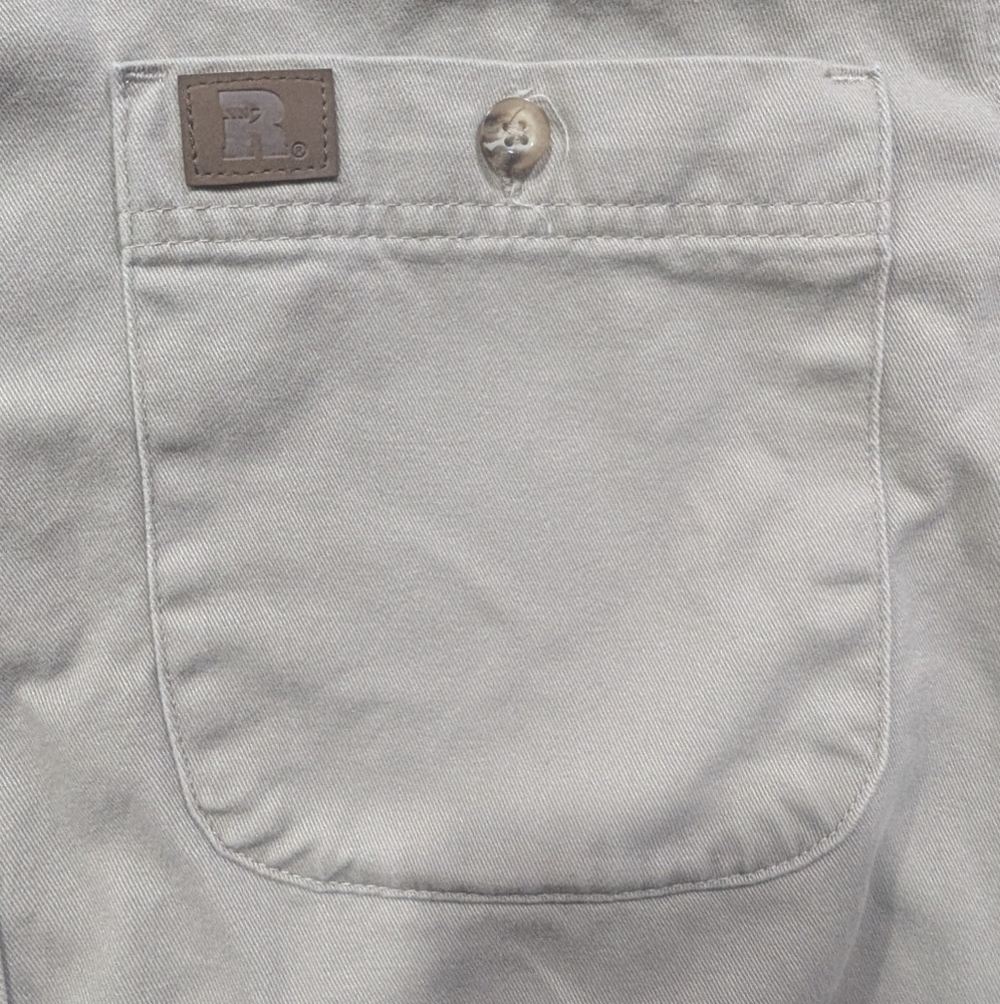 Wrangler Riggs Workwear Button Up Shirt Tan Large - Picture 3 of 12